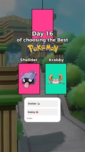 Road to Indigo Plateau 🦀 Shellder vs Krabby #shorts