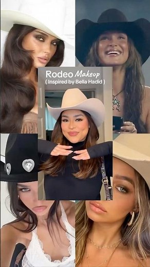 Rodeo szn is here 🫶🏽 #countrymusic #makeuptutorial #makeupshorts