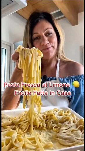 Easy Homemade Lemon Fresh Pasta 🍋 #lemon #freshpasta