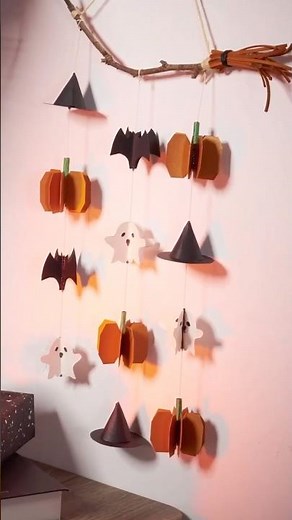 DIY Halloween Paper Crafts 🎃👻 | Easy Spooky Decorations for Kids & Adults 🦇 Bats