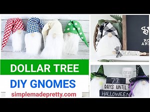 DOLLAR TREE DIY Gnomes - How to make DIY gnomes, DIY gnome Hat