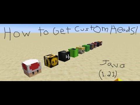 Tutorial For Custom Minecraft Heads! Java Only! (1.21)