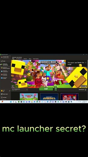 minecraft launcher secret?
