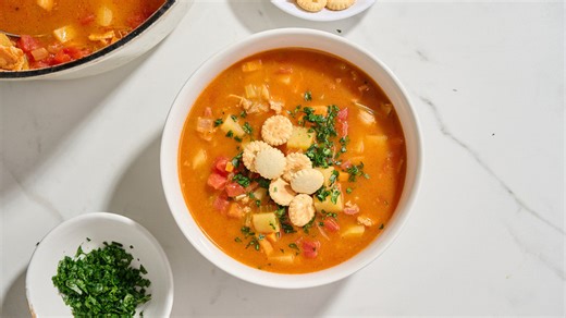 Manhattan-style clam chowder recipe