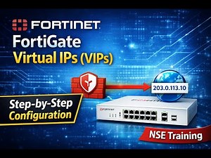 10- FortiGate Virtual IPs (VIPs) – Step by Step Configuration | NSE Training