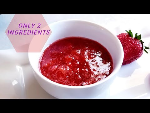 HOMEMADE STRAWBERRY SYRUP || ONLY 2 INGREDIENTS