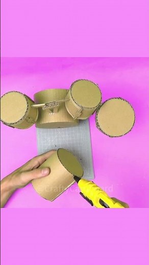 🥁 This Cardboard Drum Set Sounds REAL! 🔥 | Crafty Cardboard