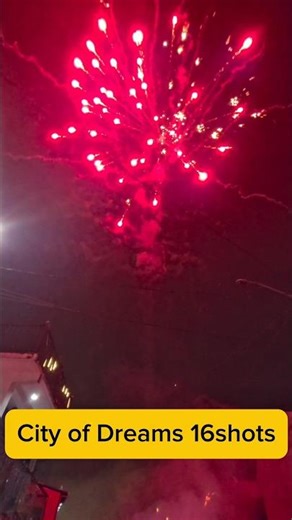 City of Dream 16shots by Python Fireworks #fireworks #newyear2025 #newyear2026