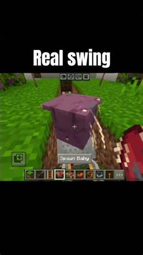 Real swing in minecraft