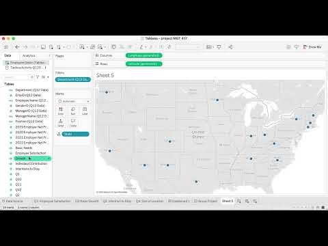 Creating a Geographic Map in Tableau