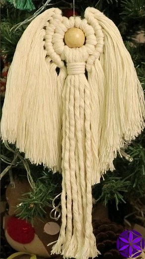 😇 Anjo de Macramê! Tutorial👆#macrame #natal #tutorialmacrame #macramepassoapasso #anjos