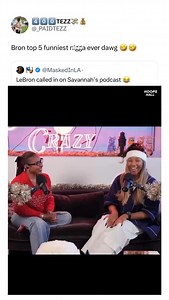4K reactions · 330 shares | LeBron calling into Savannah‘s podcast has got to be in his top five funniest moments  | Hoops Hall | Facebook