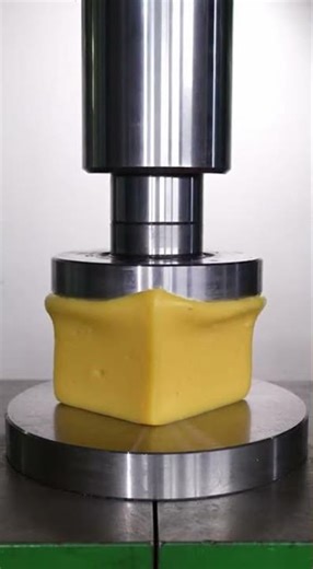 Cheese vs hydraulic press 🧀 #PressMaster #HydraulicPress #Crush #Shorts