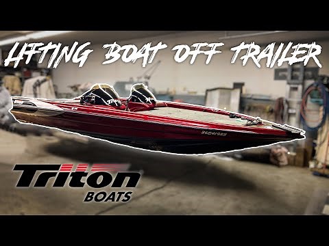 DIY Bass Boat Restoration - Part 3: How To Lift Boat Off Trailer In Garage