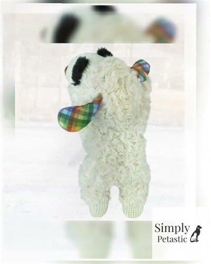 Medium Plaid Lamb Chop Plush Toy
