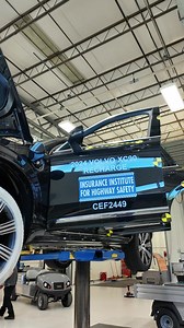 Go behind the scenes as IIHS technicians prepare the 2024 Volvo XC90 Recharge for its updated moderate overlap test. | Insurance Institute for Highway Safety