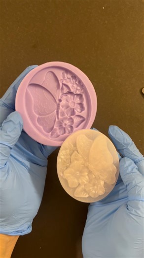 3D butterfly motif mold for resin art, candle and soap toppers or furniture upcycling and decoupage