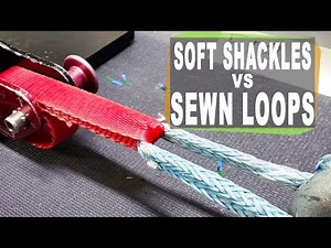 Soft shackles on slackline sewn loops. Are they safe to use on a highline?