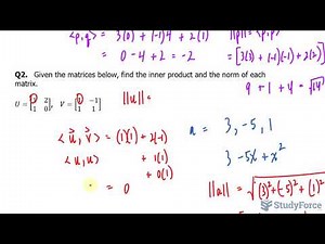Find inner product of matrices and polynomial vectors