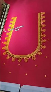 🌈 Gorgeous Colourful Thread Embroidery Design 😍👌😱😱😱.........