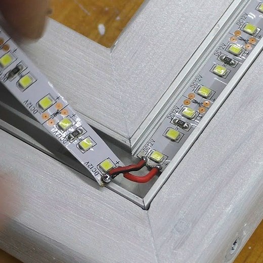 Making A Mirror With LED Lights | DIY & Crafts