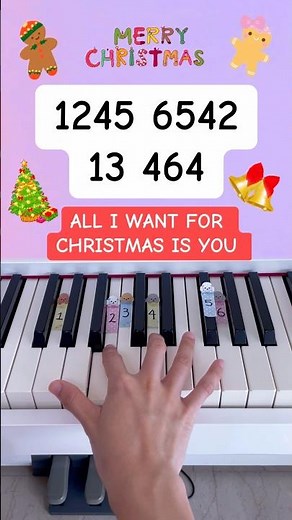 All I Want For Christmas Is You - Mariah Carey (Piano Tutorial) #easypianotutorial