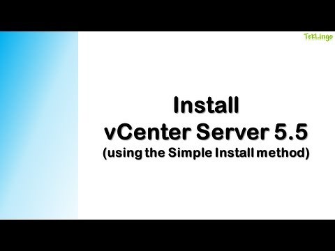 Install vCenter Server 5.5 (Simple Install)