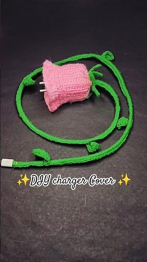 DIY: Transform Your Boring Charger into a Handmade Crochet Flower Vine Cable Protector! 🌸🧶#diy