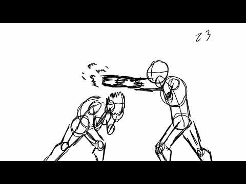 fight animation practice (edited sound fx)