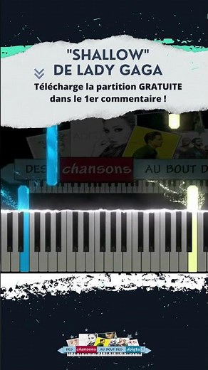Jouer "Shallow" de Lady Gaga pour débutant au piano #piano #shorts #viral #shallow