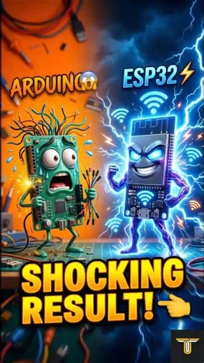 👉 Arduino vs ESP32 🔥 Kaun Better Hai? #Arduino #ESP32 #Electronics #TechHindi #Shorts