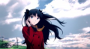 Rin making eye contact with Shirou in the second ending of Fate/stay night: Unli...