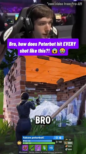 Bro, how does Peterbot hit EVERY shot like this?! 😱😂 #peterbot #fortnite
