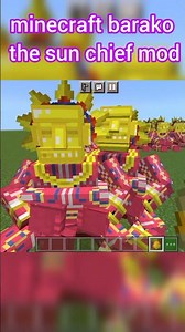 BEST MOD FOR MINECRAFT PE BARAKO THE SUN CHIEF MOD #YOUTUBESHORTS #MINECRAFT #MODS #SHORTS