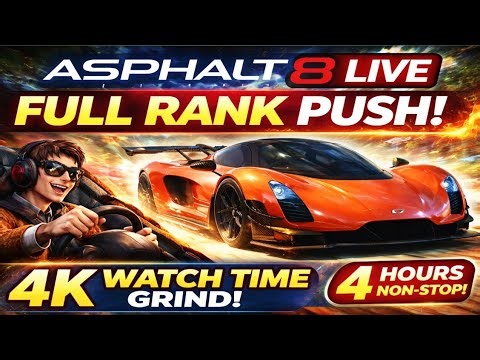 Aaj Hoga Full Rank Push 😈 Asphalt 8 LIVE | Support Karo 4K Watch Time