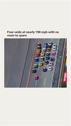 unseen | In NASCAR, “four-wide” means four cars running side by side in a single row, with almost no daylight between them. You usually only see it... | Instagram