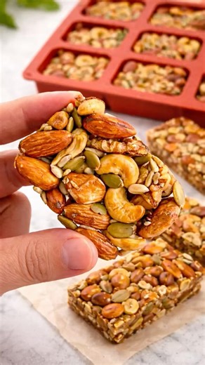 Healthy Nut Bars (No Sugar!)