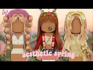 aesthetic spring roblox outfits WITH CODES & LINKS || itslxse ♡