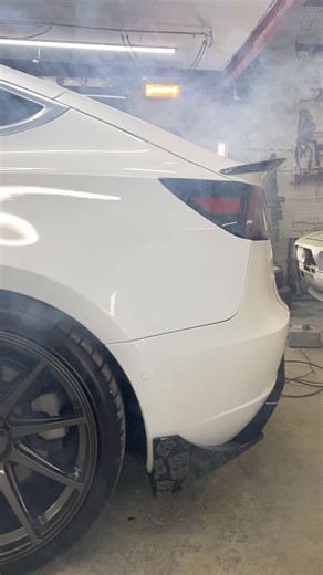 Auto-Bot Tesla Rolls out… of DMG… More coming on this #Tesla #Petrolheadonism #thedipmonkeygarage #ElectricRevolution #FutureOfMobility #SustainableTransport #InnovationInMotion #CleanEnergyLeadership```​⬤ | The Dip Monkey Garage