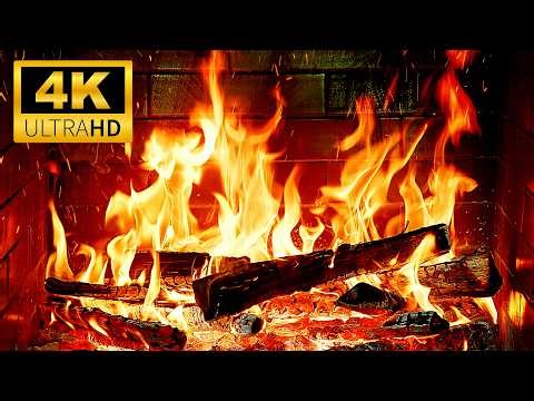 🔥 The BEST Fireplace 4K with Burning Logs 🔥 Fireplace Ambience with Relaxing Crackling Fire Sounds