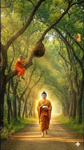 BUDDHA Walks the Path of Compassion — Hardness Turns Into Soft Light