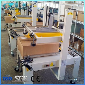 [Hot Item] Automatic Case Bottom Carton Sealing Sealer Box Paper Taping Machine Price