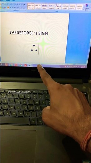 How to insert therefore sign in ms word #shorts #msword #computer #shortcutkeys