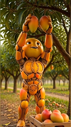 The Mango Robot’s Big Harvest! 🥭🤖 #Shorts