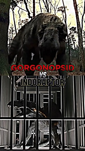 Gorgonopsid vs Indoraptor #primeval #vs #jurassicworldfallenkingdom #shorts #edits