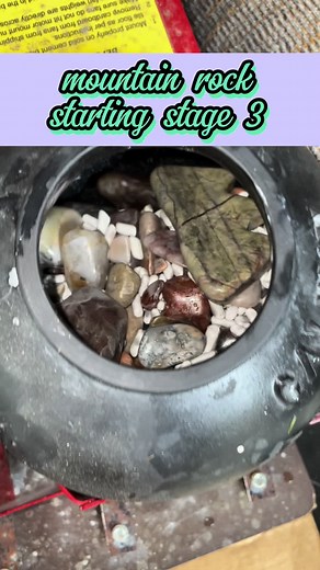 AH Stage 3!!! WHO could have even seen it coming!!!! 🤩💯 #sunny #spring #rocks #rocktumbler #rocktumbling #michiganrocks #rockhound #rockhounding #chert #fossils #chalcedony #agates #quartz #hobby #diy #explore #capcut