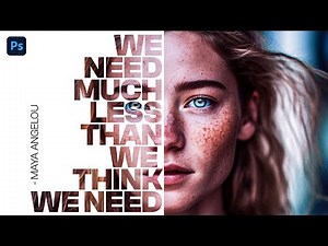 How to Create Text portrait Effect in Photoshop - Version 4