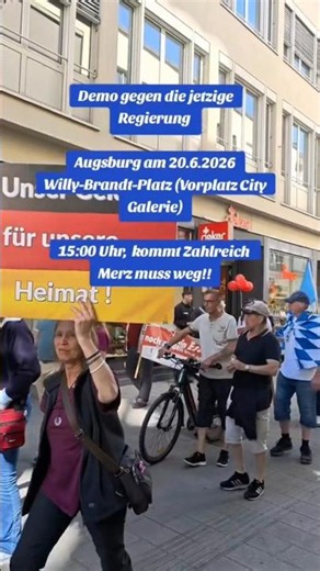 Protest in Augsburg 😳 More and more Germans have had enough!