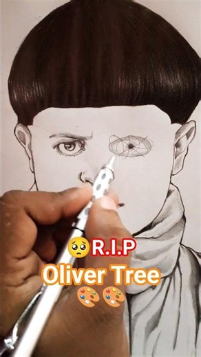 🥺 RIP Oliver Tree | How to draw eyes drawing #olivertree #rip #drawing #art #shorts #ytshorts #viral