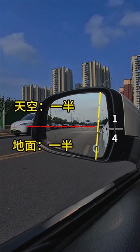 新手上路駕駛技巧 記住調鏡口訣：左看車身 1/4，右低一點防盲區，內鏡全看后車窗#每天一個用車知識 #駕駛技巧 #新手上路 #汽車陪練 | 吊德斯Diodes